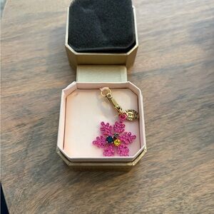 ✨RARE✨ Juicy Couture 2011 Limited Edition Pink Enamel Snowflake Charm